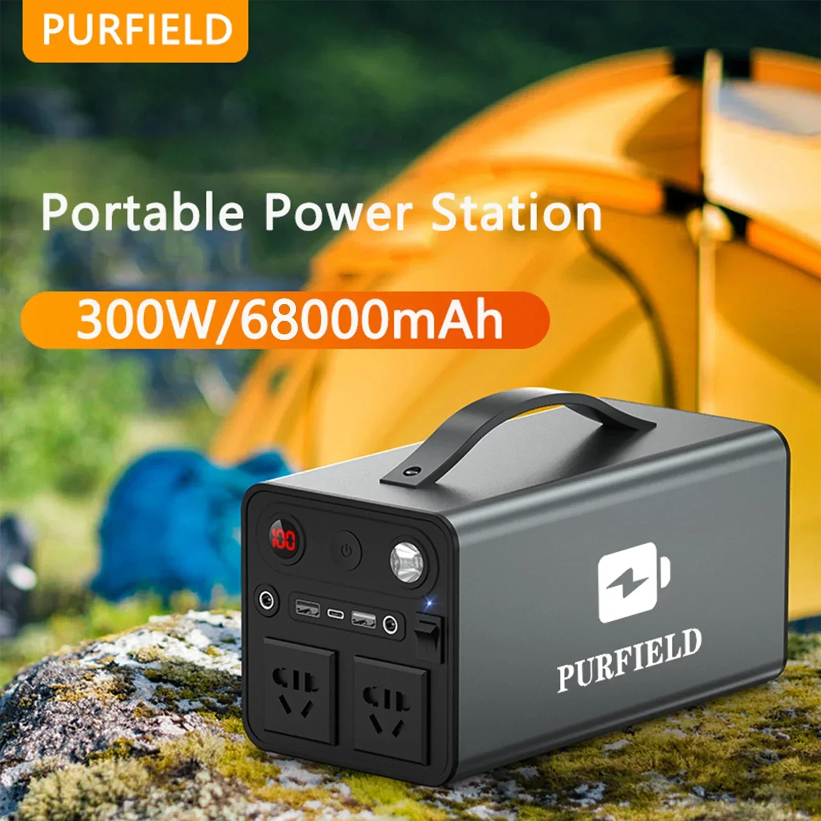 Portable Power Station - PURFIELD Portable Power 68000mAh 300W Station