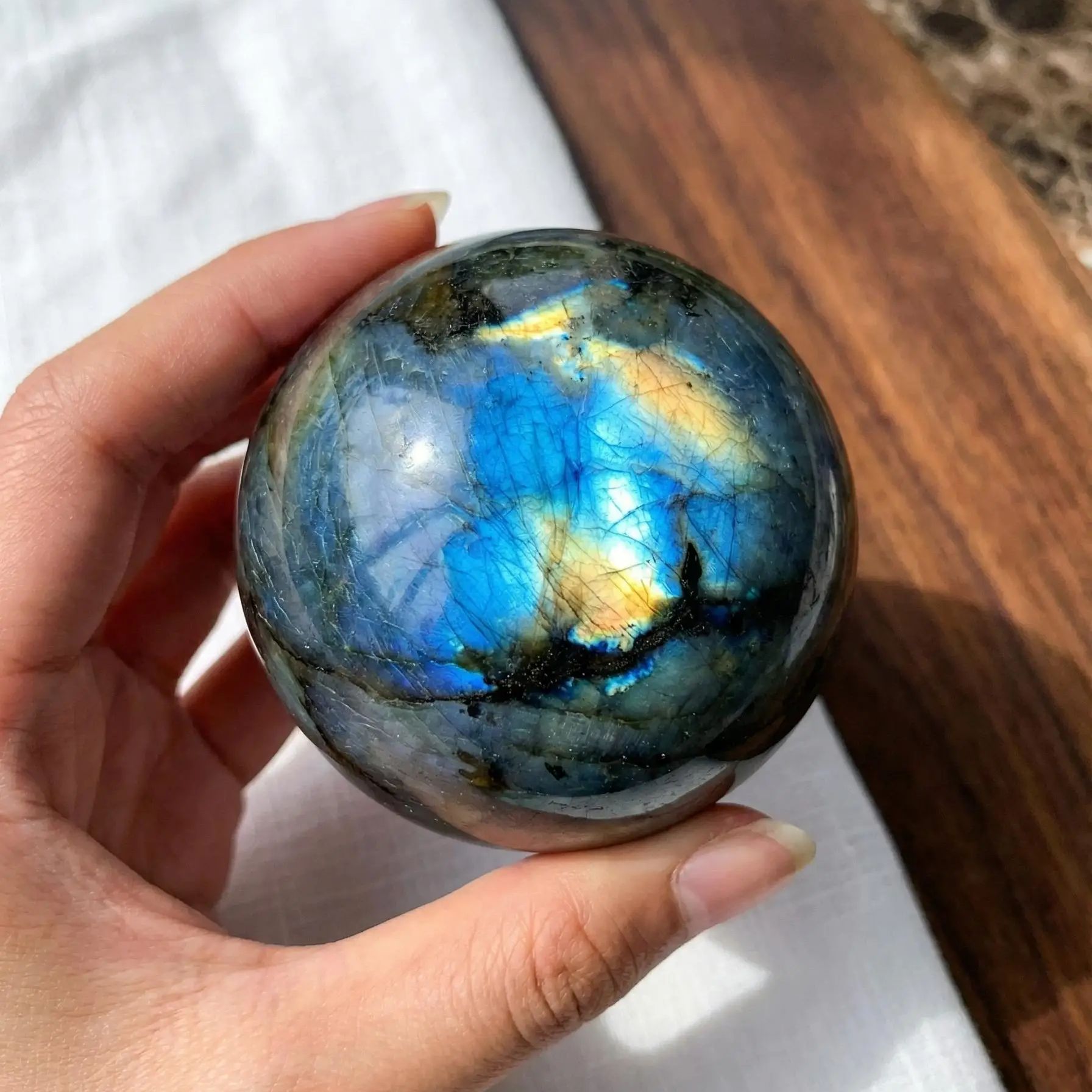 Natural Labradorite Sphere, Po - Renewable Energy Infrastructure recension och pris