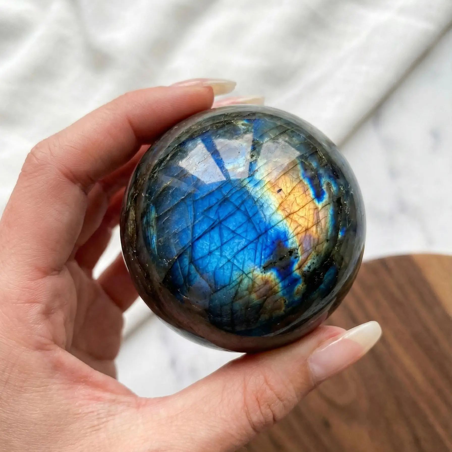 Natural Labradorite Sphere, Po - Renewable Energy Infrastructure recension och pris